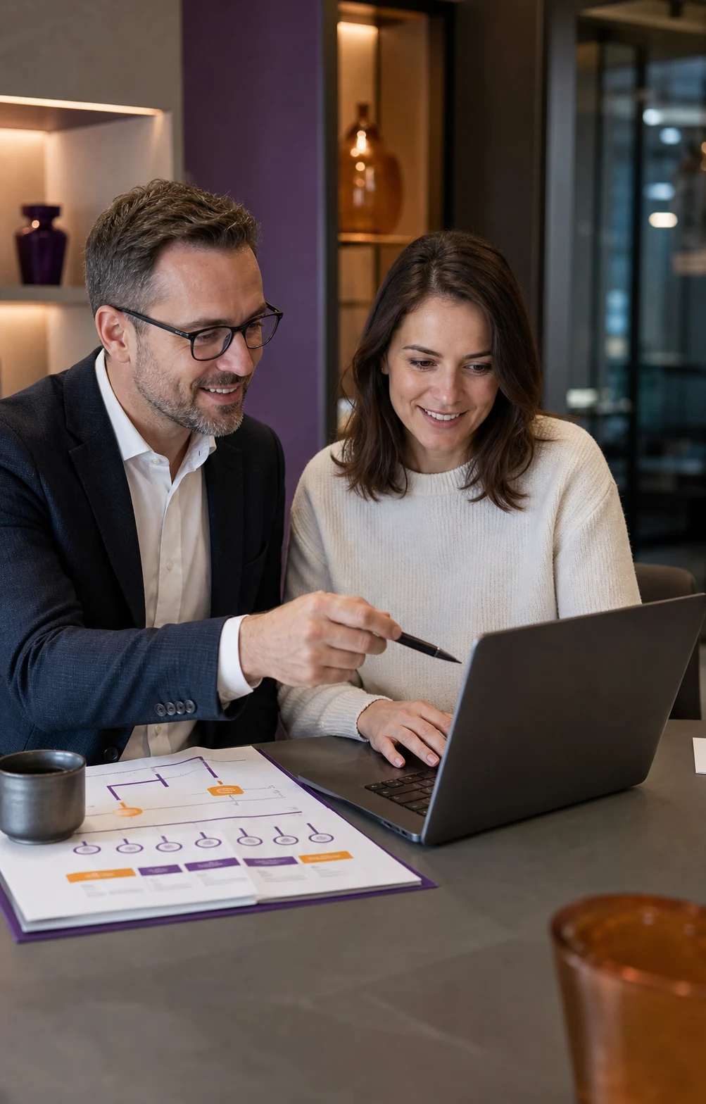 Consultant handing a documented automation over to a business owner